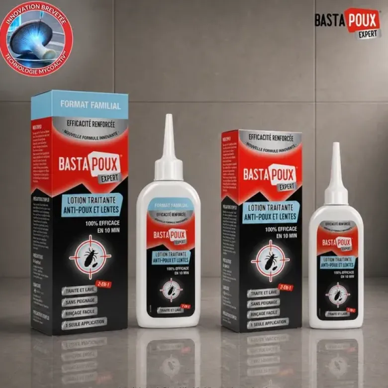 BastaPoux expert lotion traitante anti-poux et lentes PediAct