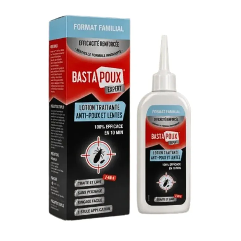 BastaPoux expert lotion traitante anti-poux et lentes PediAct