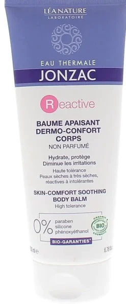 Baume apaisant dermo-confort corps bio reactive Eau Thermale Jonzac - tube de 200 ml