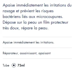 Baume après-rasage hydratant réparateur Avène men - tube de 75 ml