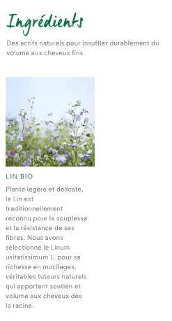 Baume après-shampooing au lin bio Klorane - tube de 200ml