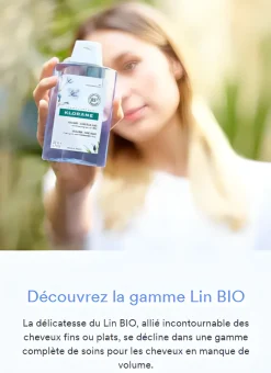 Baume après-shampooing au lin bio Klorane - tube de 200ml