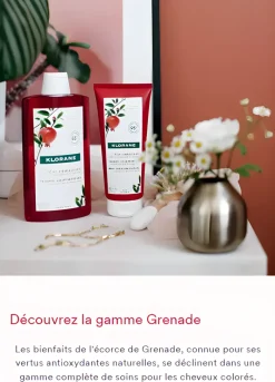 Baume après-shampooing Grenade éclat couleur Klorane - tube de 200 ml