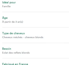 Baume après-shampooing à la camomille reflet blond Klorane - tube de 200 ml