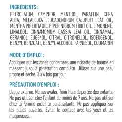 Baume chauffant décontractant musculaire Granions - baume de 27,5ml