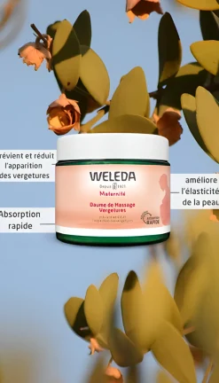 Baume de massage vergetures Weleda Maternité - pot de 150ml