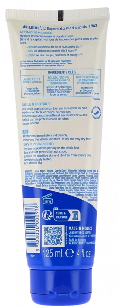 Baume Hydra-Défense pieds très secs Akileïne – tube 125 ml