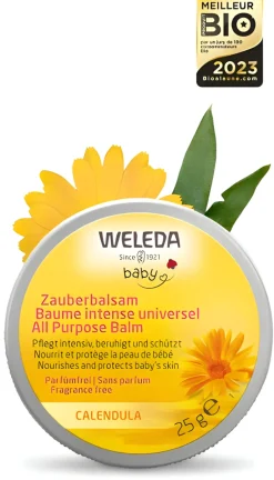 Baume intense universel Calendula Weleda baby - pot de 25g