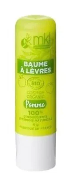 Baume à lèvres bio Pomme MKL Green Nature - 1 stick de 4g