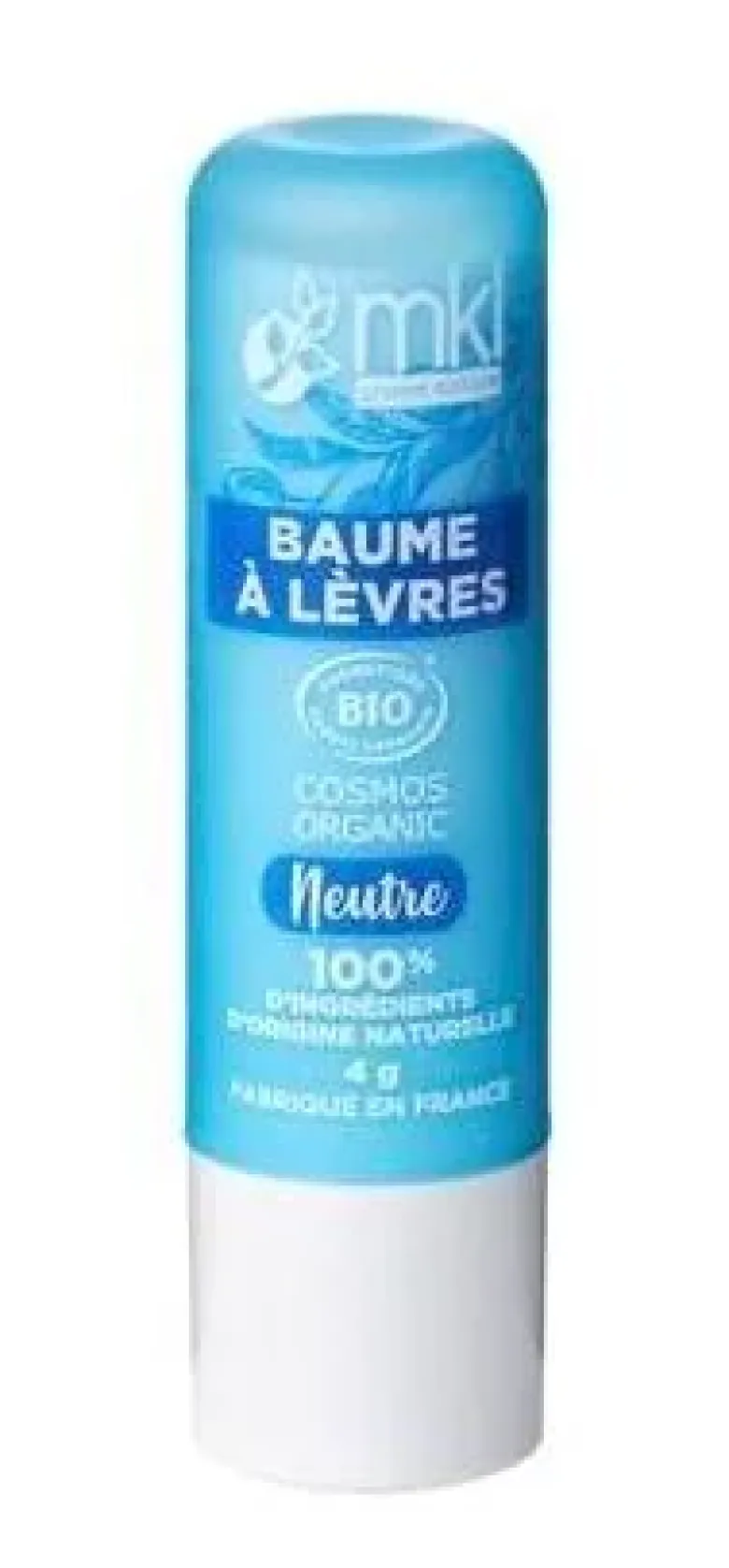 Baume à lèvres bio Sans parfum MKL Green Nature - 1 stick de 4g