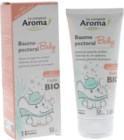Baume pectoral baby bio Le Comptoir Aroma – 50 ml