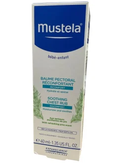 Baume pectoral réconfortant Mustela - tube de 40ml