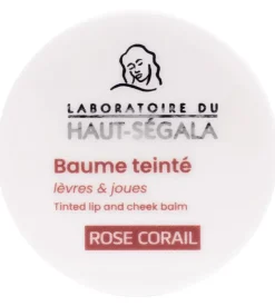 Baume teinté lèvres et joues rose corail Haut-ségala - pot de 9g