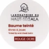 Baume teinté lèvres et joues rouge ocre Haut-ségala - pot de 9g