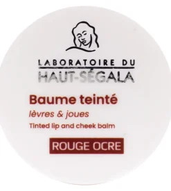 Baume teinté lèvres et joues rouge ocre Haut-ségala - pot de 9g