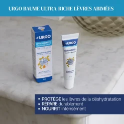 Baume ultra-riche lèvres abimées au miel Urgo - tube de 10ml