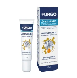 Baume ultra-riche lèvres abimées au miel Urgo - tube de 10ml