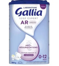 Bébé expert AR Amidon Lait en poudre 0-12mois Gallia - pot de 800g