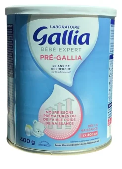 Bébé Expert Pré-Gallia – lait en poudre, pot de 400 g