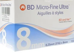 BD Micro-fine ultra aiguilles à stylos - 100 pièces de 8 mm