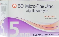 BD Micro-fine ultra aiguilles à stylos - 100 pièces de 5 mm