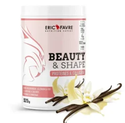 Beauty&shape protéines et collagène saveur vanille Eric Favre - pot de 525g