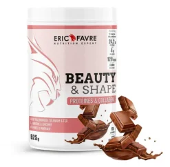 Beauty&shape protéines et collagène saveur chocolat Eric Favre - pot de 525g