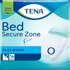 Bed Secure zone Plus Wings Alèses bordables 180x80cm Tena - paquet de 20 unités