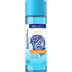 BepanthenDerma® Tattoo Gel Lavant, apaise et protège les peaux tatouées - flacon de 200ml