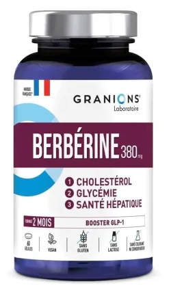 Berbérine 380 mg Granions – 60 gélules