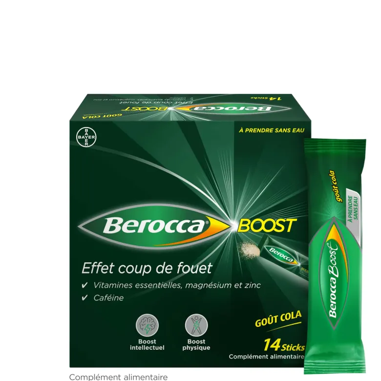 Berocca Boost goût cola effet coup de fouet – 14 sticks