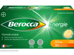 Berocca Energie Orange Vitamine B et C, magnésium et Zinc 30 comprimés effervescents