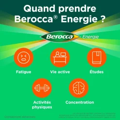 Berocca Energie Vitamine B et C, magnésium et Zinc 60 comprimés pellicules