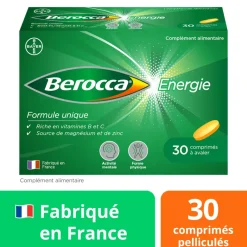 Berocca Energie Vitamine B et C, magnésium et Zinc 60 comprimés pellicules
