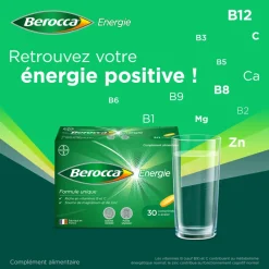 Berocca Energie Vitamine B et C, magnésium et Zinc 60 comprimés pellicules