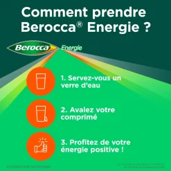 Berocca Energie Vitamine B et C, magnésium et Zinc 60 comprimés pellicules