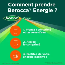 Berocca Energie Vitamine B et C, magnésium et Zinc 60 comprimés pellicules
