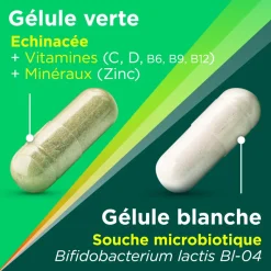 Berocca Immunité Défense Vitamine D, C, B et Zinc Lot de 2 x 28 gélules végétales