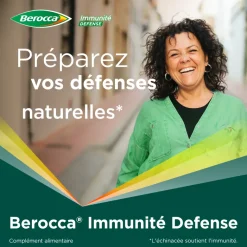 Berocca Immunité Défense Vitamine D, C, B et Zinc Lot de 2 x 28 gélules végétales