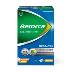 Berocca® Magnésium Fatigue/nervosité Mémoire/Concentration - boîte de 14 sachets