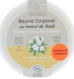 Beurre corporel au monoï de Tahiti Haut-Ségala - pot de 120 ml