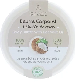 Beurre Corporel Coco Bio Haut-Ségala - pot de 120 ml