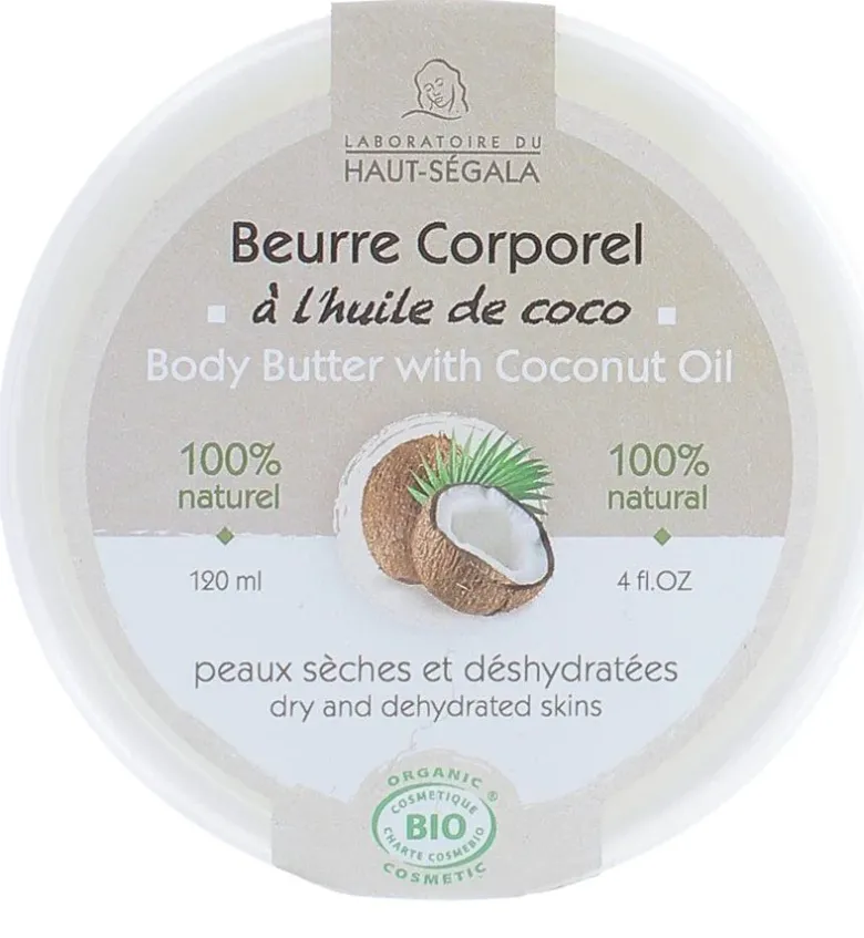 Beurre Corporel Coco Bio Haut-Ségala - pot de 120 ml
