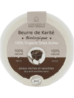 Beurre de karité bio Haut-Ségala - pot de 120 ml