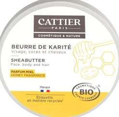Beurre de Karité parfum miel bio Cattier - pot 100 g