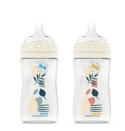 Biberon anti-colique tétine multi-perforée 0-6 mois Dodie - biberon de 270 ml