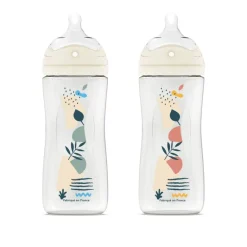 Biberon anti-colique tétine multi-perforée +6mois Dodie - biberon de 330ml
