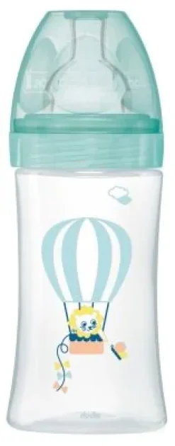 Biberon anti-colique tétine plate 0-6 mois Dodie - un biberon de 270ml