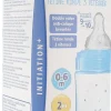 Biberon bleu anti-colique tétine ronde 3 vitesses 0-6 mois Dodie - 1 biberon de 270 ml