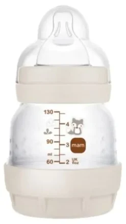 Biberon Easy Start anti-colique 0 mois débit 0 sable Mam - 1 biberon de 130ml